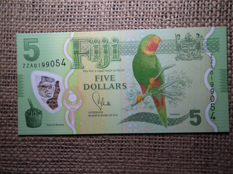 Fiji 5 dollars 2012 - 2013 ZZA , dollár , UNC , B1