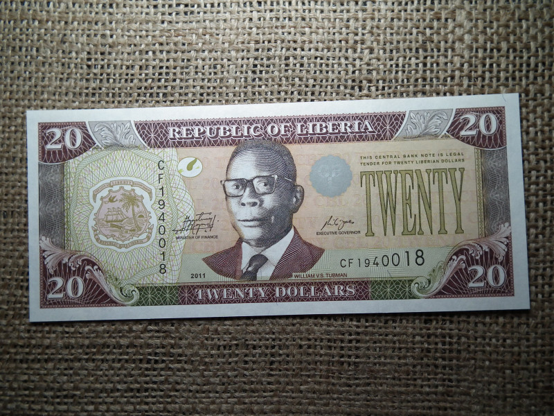 Libéria 20 dollars 2011 , dollár , UNC , B1