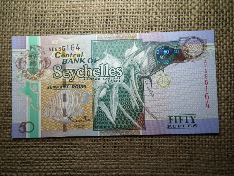 Seychelles 50 rupees 2011 , UNC , B1