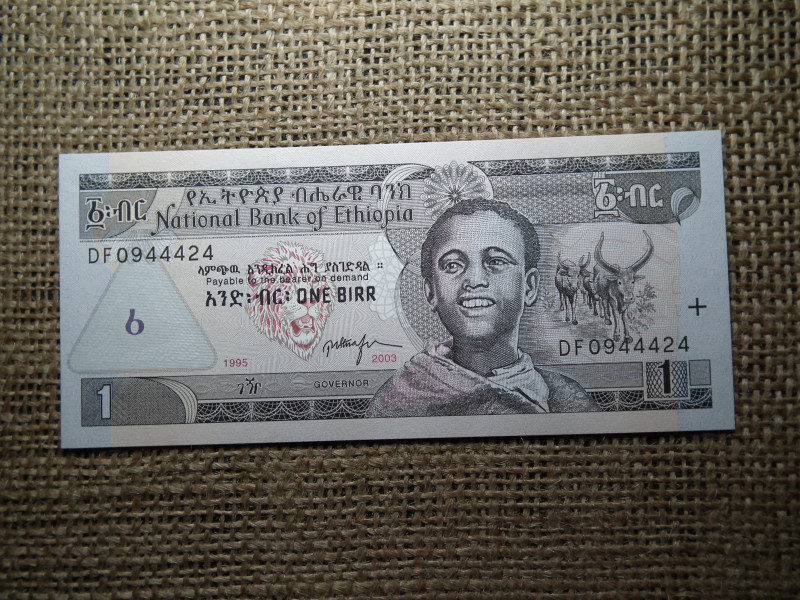 Etiópia 1 birr 2003 UNC , B1