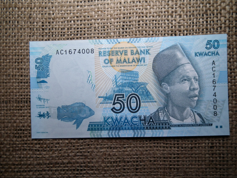 Malawi 50 kwacha 2012 UNC , B1