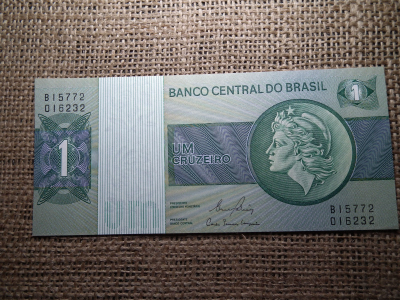 Brazília 1 cruzeiro 1972 - 1980  UNC , B1