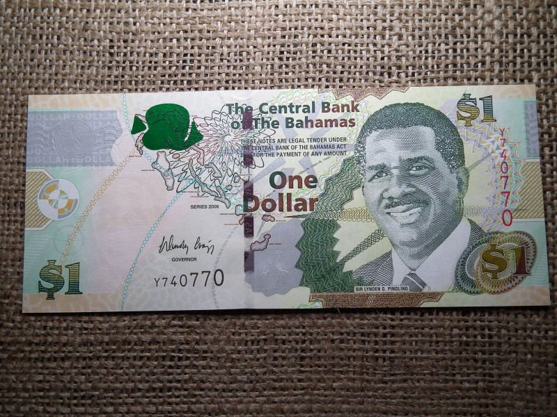 Bahamák 1 dollar 2008 UNC , B1