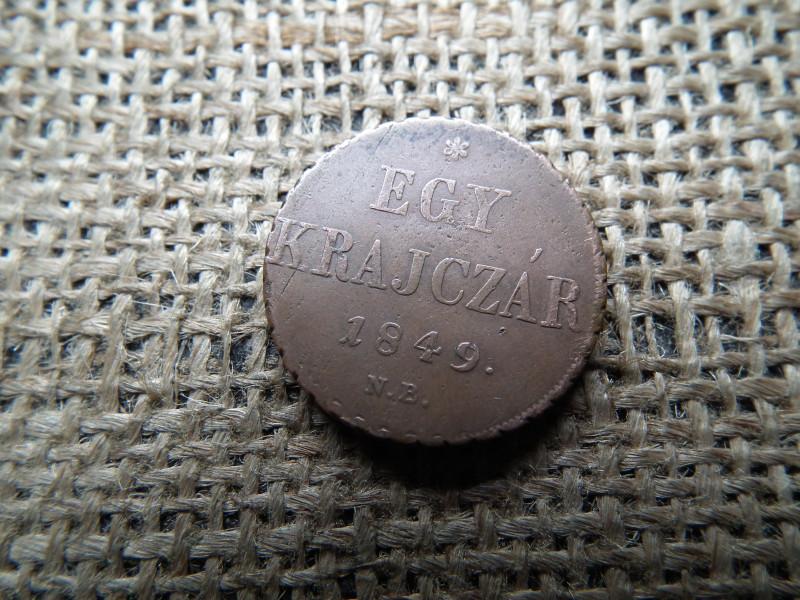 1 krajcár 1849 NB , nagyon szép , így ritkább 