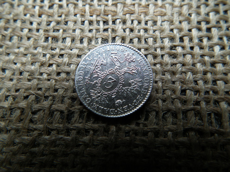 Ezüst 3 krajcár 1848 A 