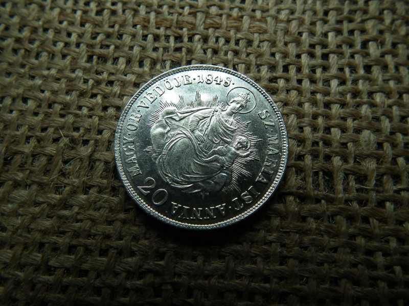 Ezüst 20 krajcár 1848 KB , Körmöcbánya 