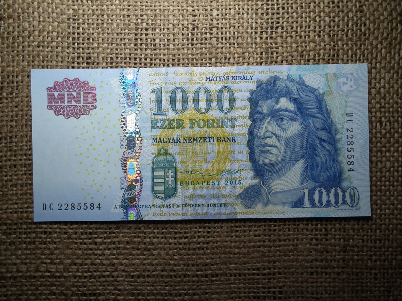 1000 forint 2015 DC , UNC 