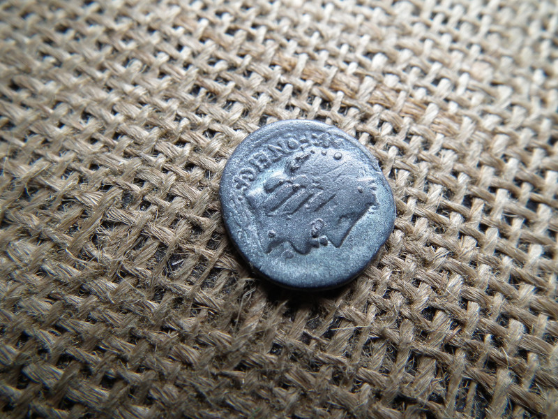 Mn. Fonteius Római Köztársaság ezüst / potin dénár Kre 85
