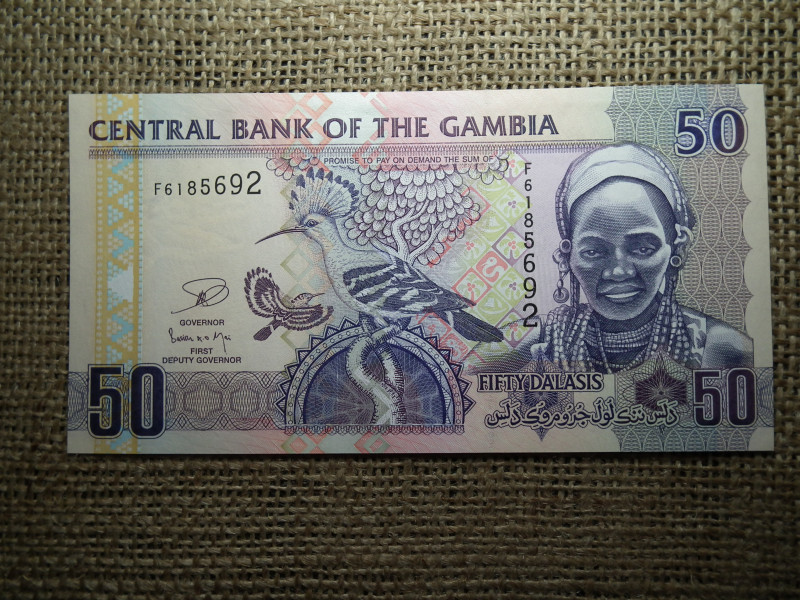 Gambia 50 dalasis 2013 UNC , C1