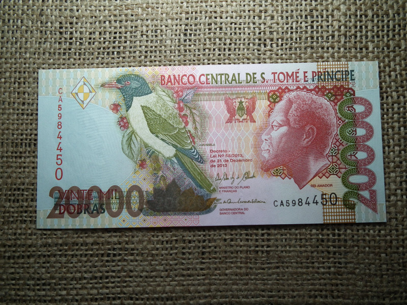 S . Tomé 20000 dobras 2013 UNC , C1