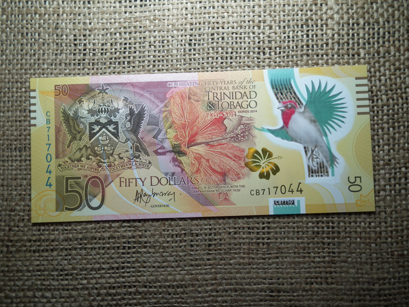 Trinidad és Tobago 50 dollars 2014 UNC , C1