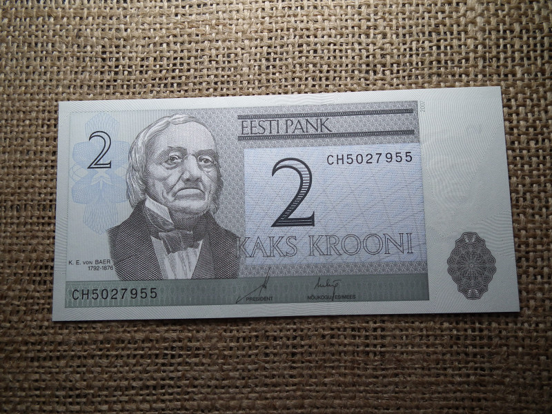 Észtország 2 krooni 2007 UNC , C1