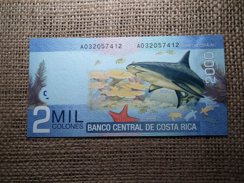 Costa Rica 2000 colones 2009 UNC , C1