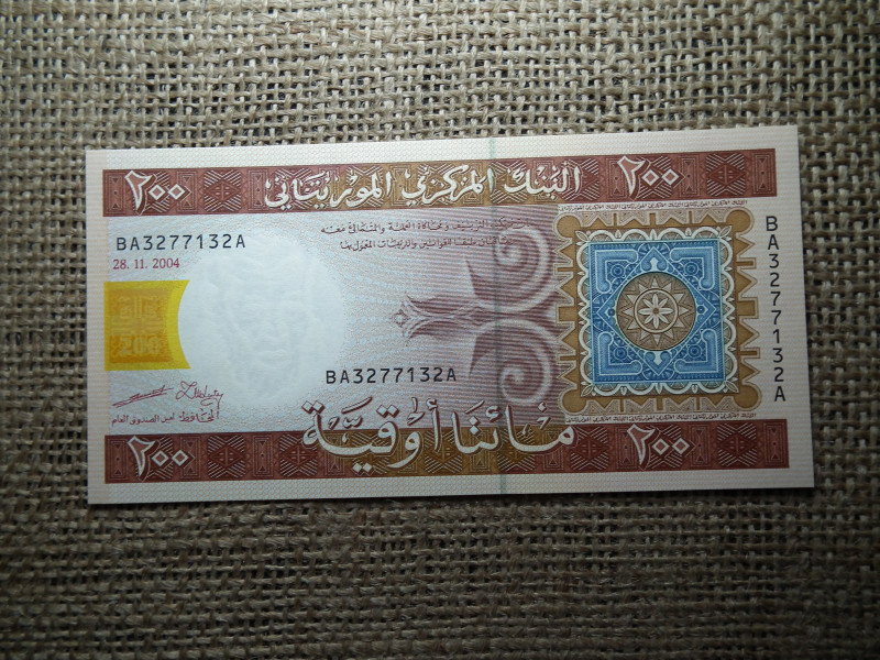 Mauritánia 200 ouguiya 2004 UNC , C1