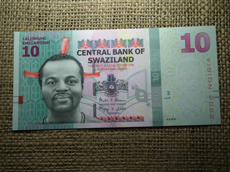 Swaziland 10 emalangeni 2022 ( 2015 ) UNC , C1