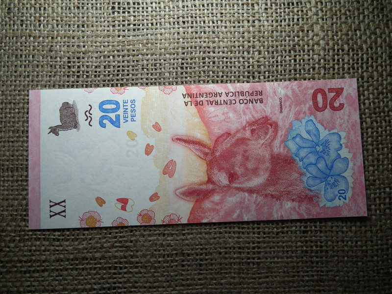 Argentína 20 pesos 2017 UNC , C1