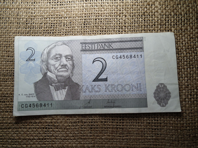 Észtország , 2 korona 2006 , krooni 