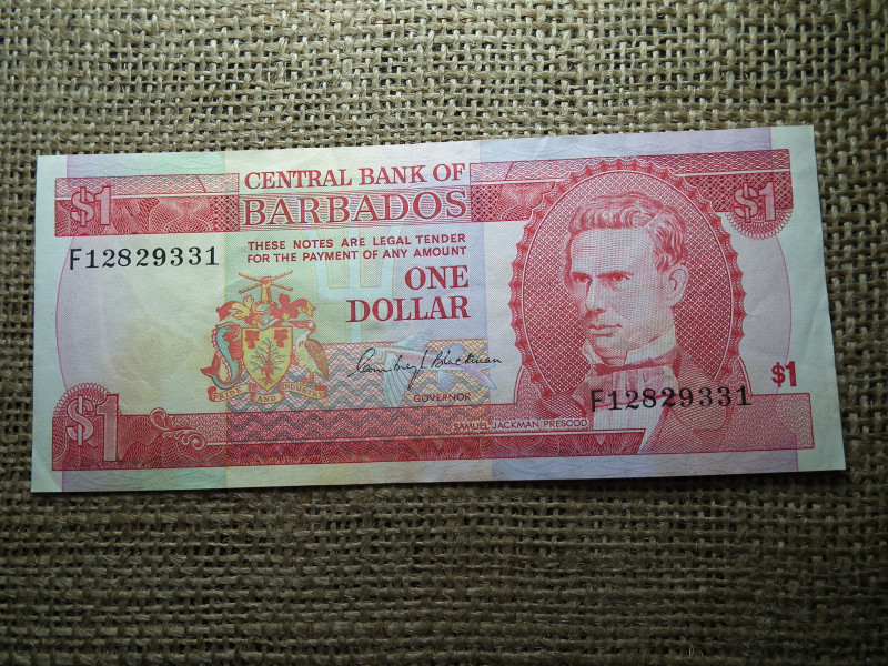 Barbados 1 dollar 1973 , dollár 