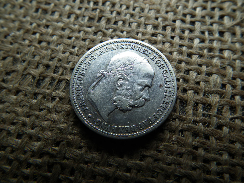 Ezüst 1 korona 1893 , corona 
