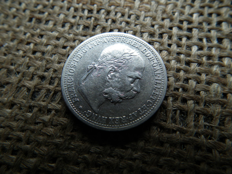 Ezüst 1 korona 1899 , corona 