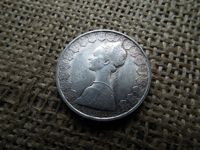 Olaszország , ezüst 500 líra 1958 , lire 