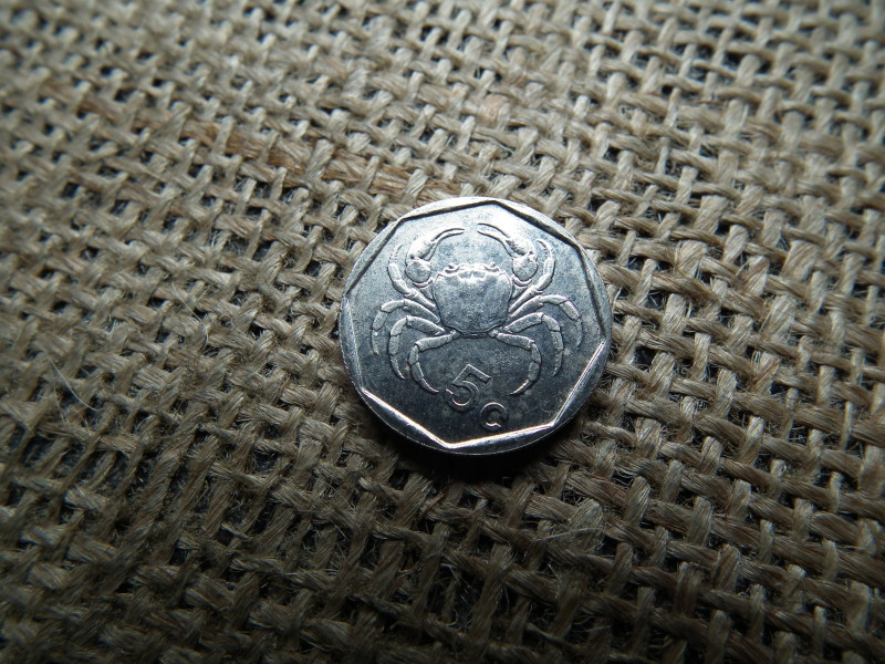 Málta 5 cents 2001 , cent ,   Verdefényes 