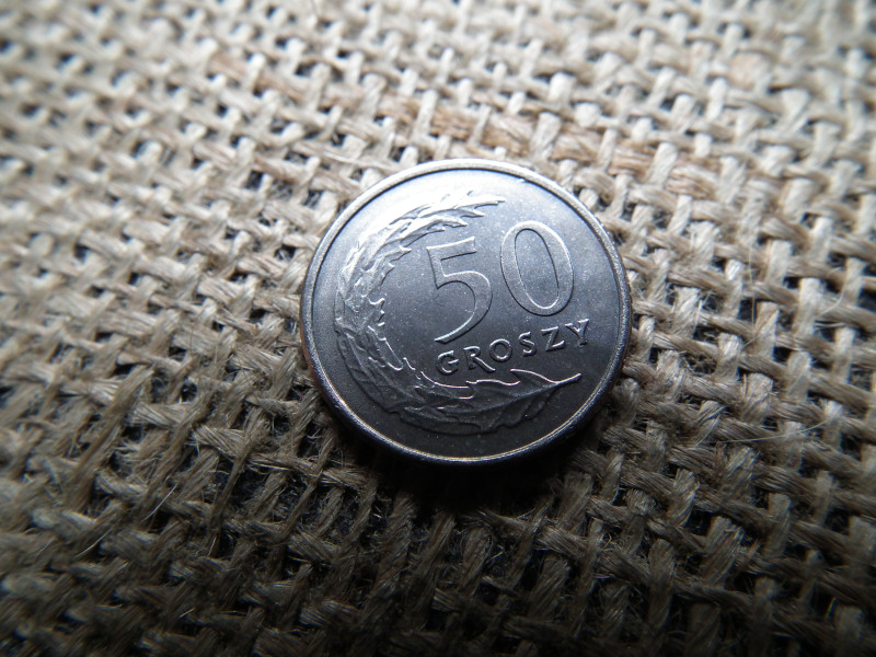 Lengyelország 50 groszy 1991  , verdefényes 