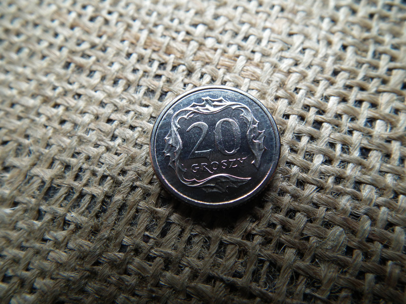 Lengyelország 20 groszy 2002 , verdefényes 