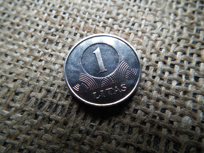 Litvánia 1 litas 2002, verdefényes 