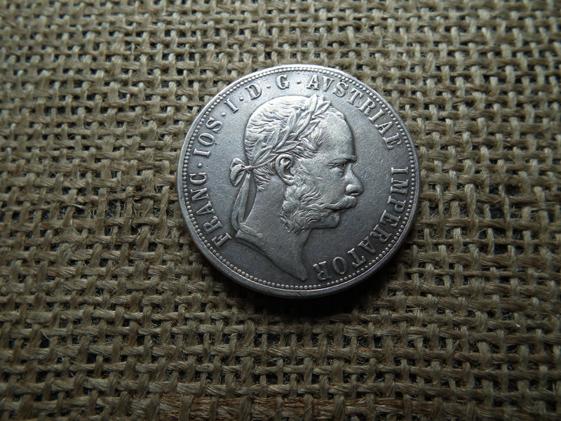 Ezüst 2 florin 1888 , sérült perem