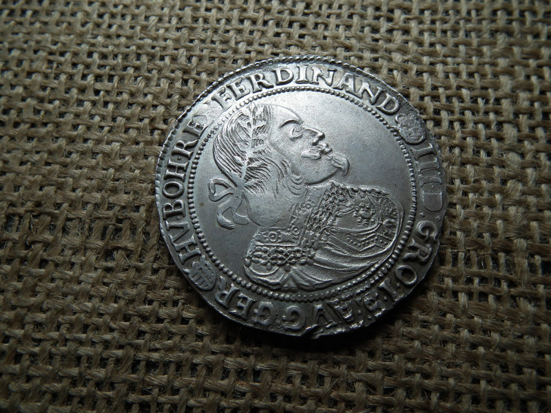III. Ferdinánd ezüst tallér 1655 KB , nagyon szép !  1637-1657 