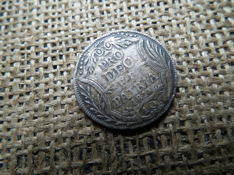 Ezüst 10 schilling 1811 , Pro deo et patria , MONETA REIPUB TIGURINAE , Svájc , ZURICH kanton