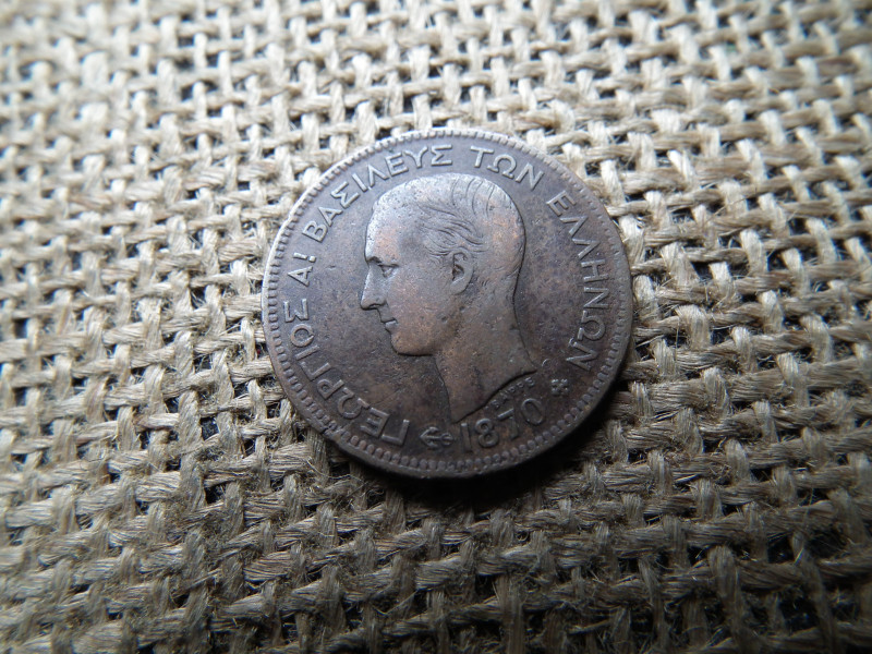 Görögország , 5 Lepta 1870 - I. György