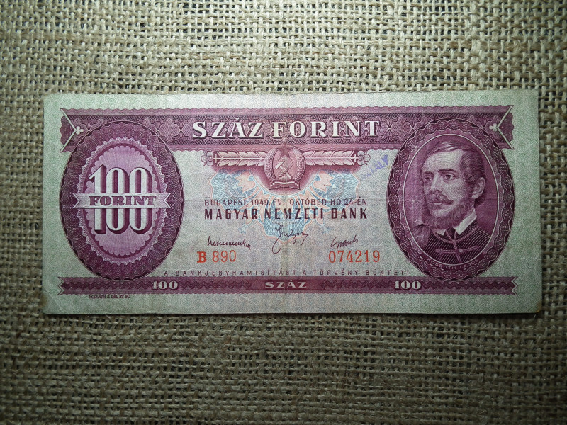 100 forint 1949