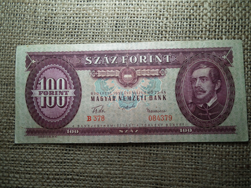 100 forint 1957 