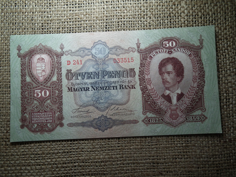 50 pengő 1932 unc-aunc 