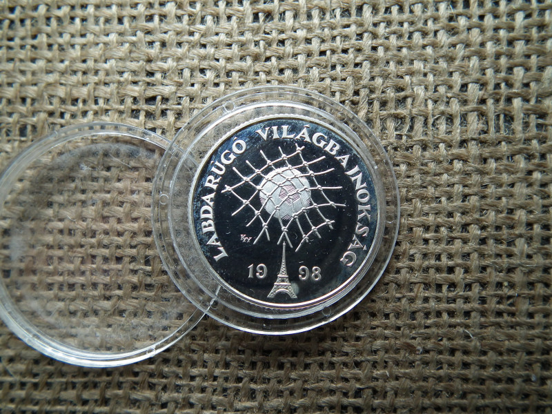 LABDARÚGÓ VILÁGBAJNOKSÁG 1998 , 750 FORINT 1997 , ezüst PP