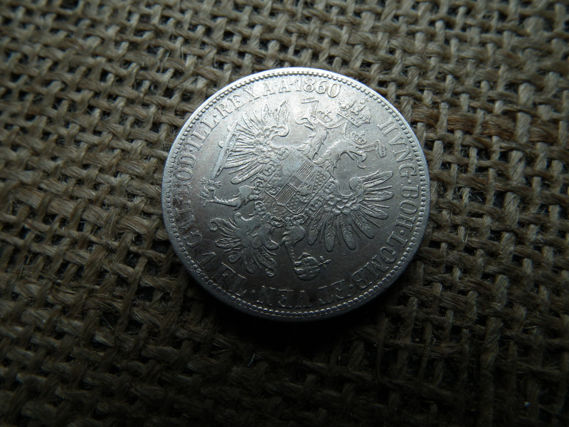 Ezüst 1 florin 1860 E , ritka