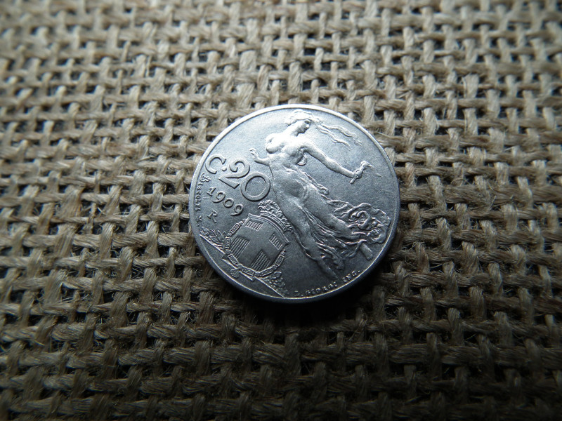 Olaszország 20 centesimi 1909