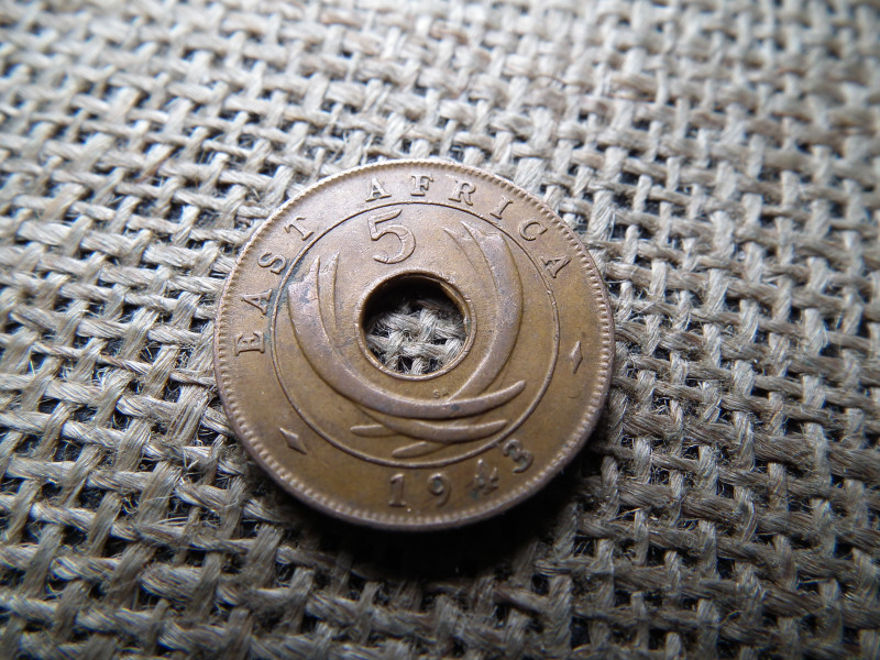 Kelet Afrika 5 cent 1943 - VI. György , cents