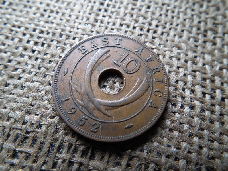 Kelet Afrika 10 cent 1952 - VI. György , cents