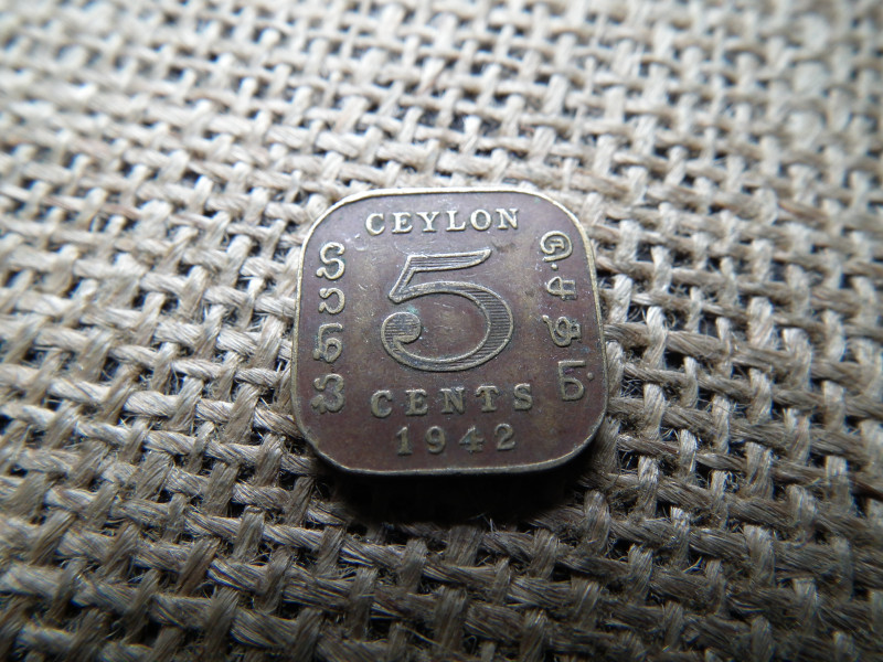 Srí Lanka 5 cents 1942