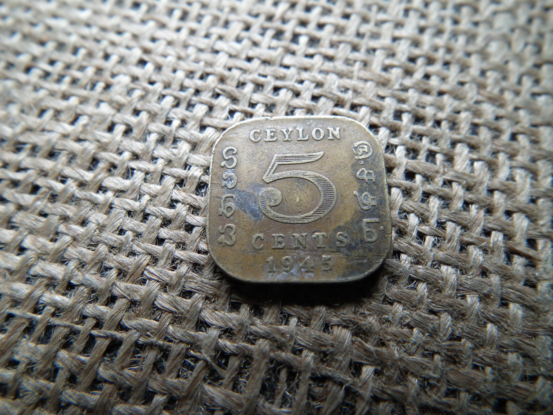 Srí Lanka 5 cents 1945