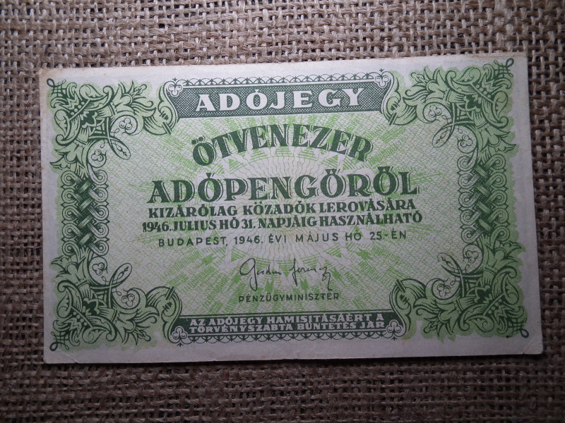 50000 adópengő 1946