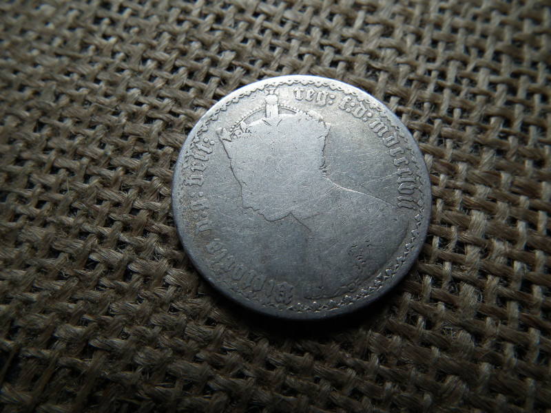 Angol , ezüst 1 florin 1851 - 1887 , Gót