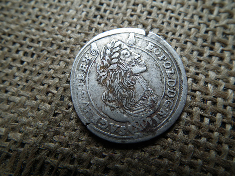 Lipót , ezüst XV krajcár 1665 KB , 15 kreuzer 