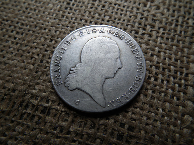 Ferenc , ezüst 1/2 tallér 1795 C