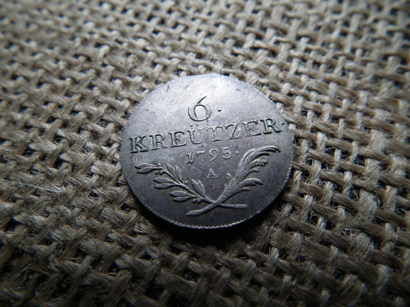 Ferenc , ezüst 6 krajcár 1795 A , kreuzer , kreützer , extra !