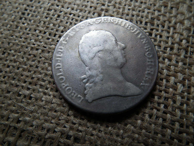 Lipót ezüst tallér 1792 H , ritkább