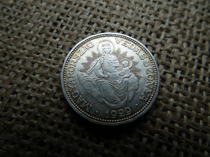 Ezüst 2 pengő 1929 , nagyon szép